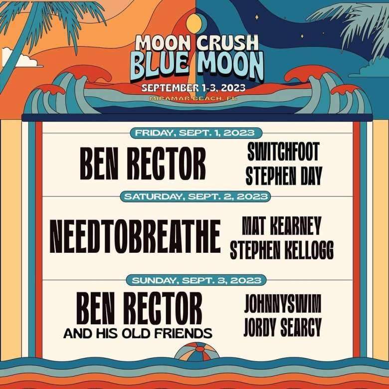 Moon Crush: Blue Moon Lineup 2023 Moon Crush: Blue Moon Lineup 2023